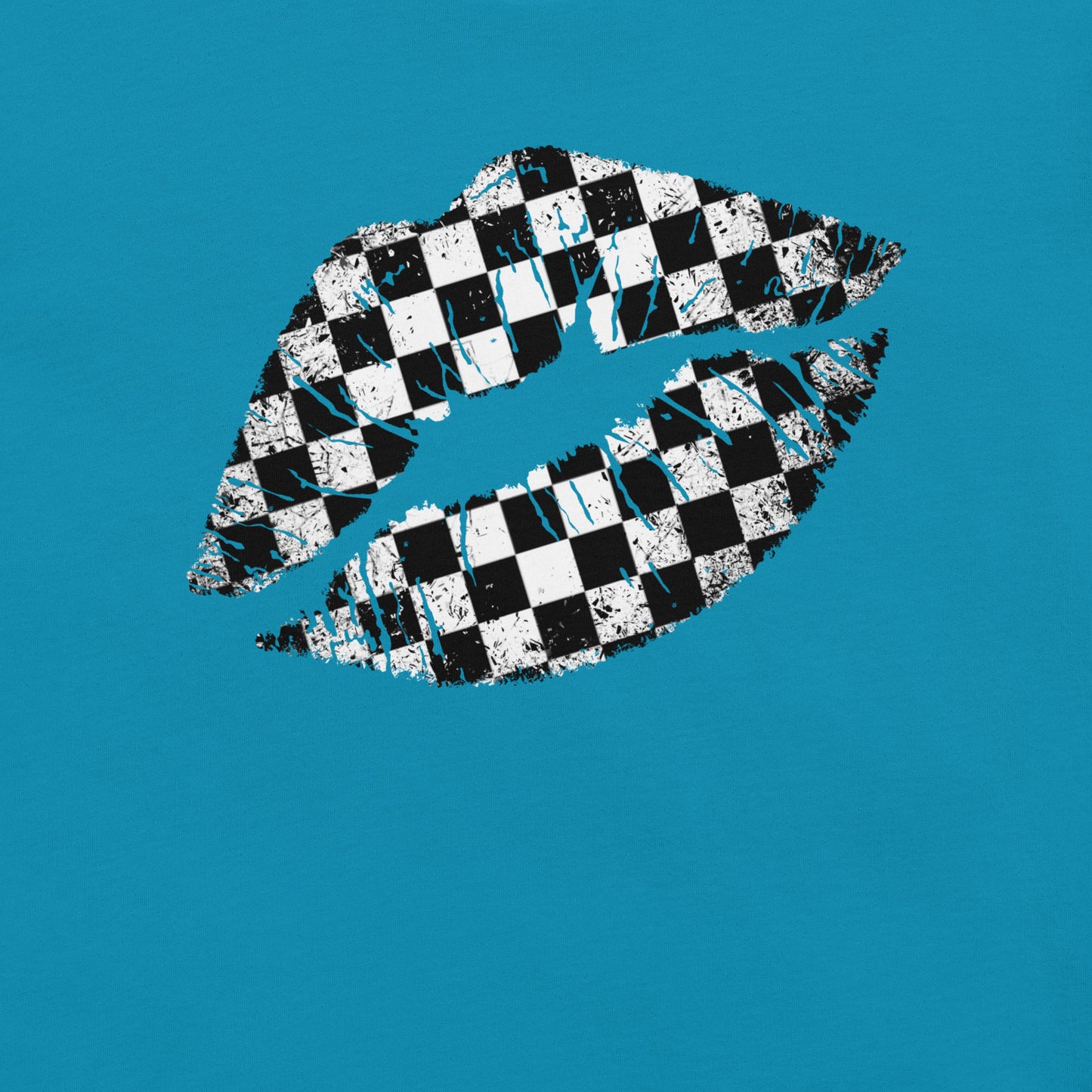 Checkered Lips t-shirt