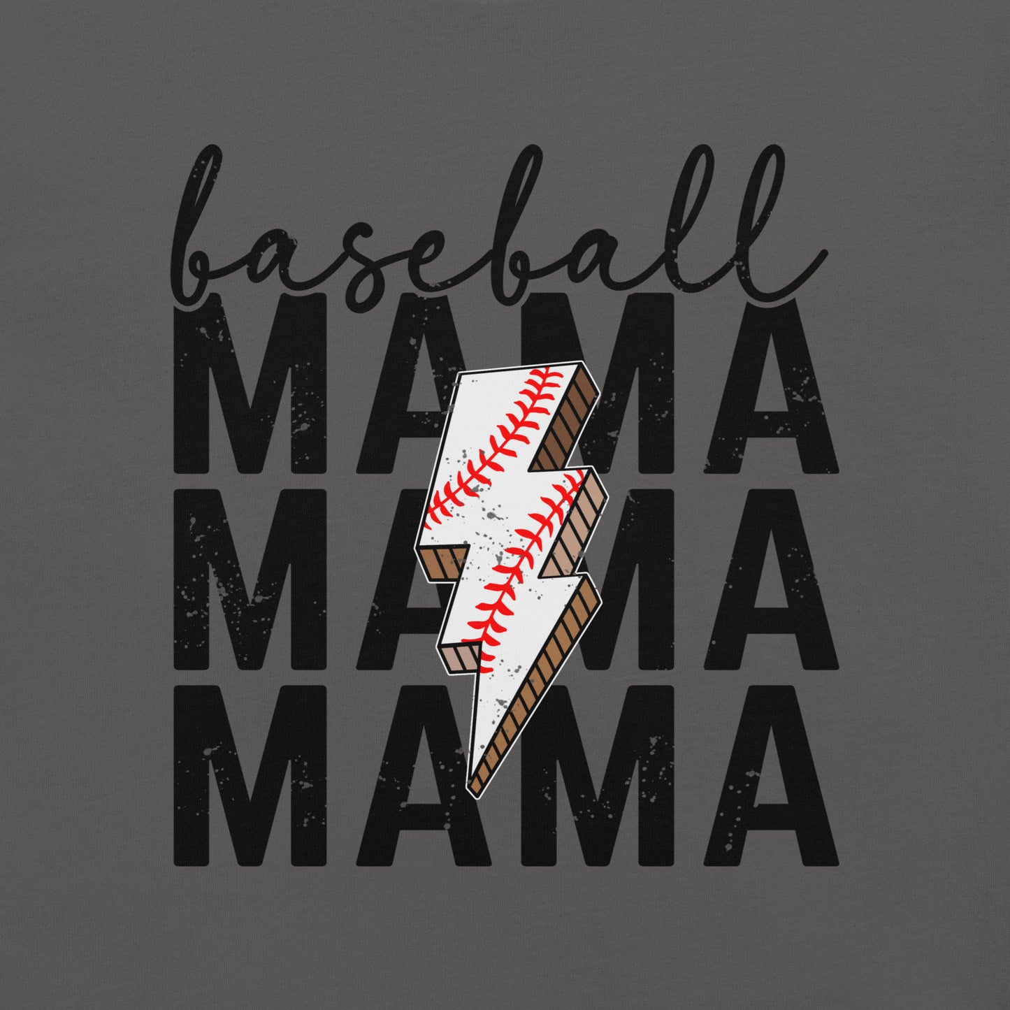 Baseball Mama Lightning Bolt t-shirt