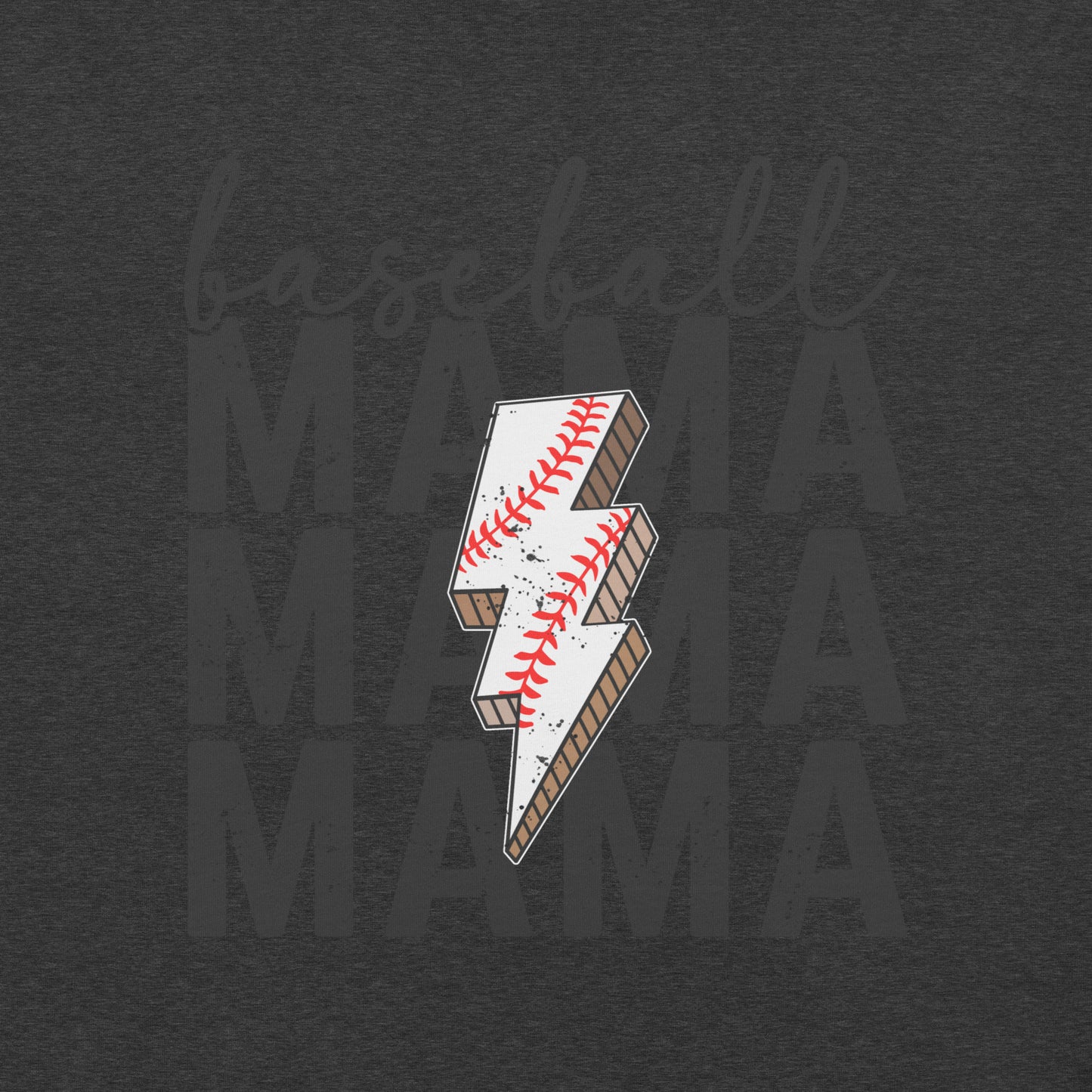 Baseball Mama Lightning Bolt t-shirt