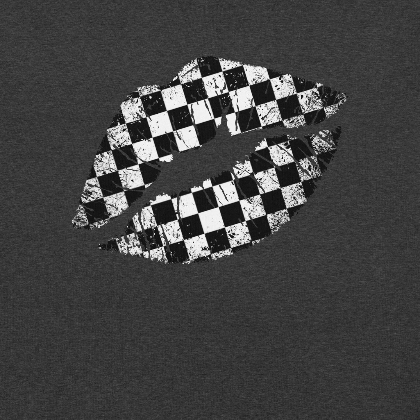 Checkered Lips t-shirt