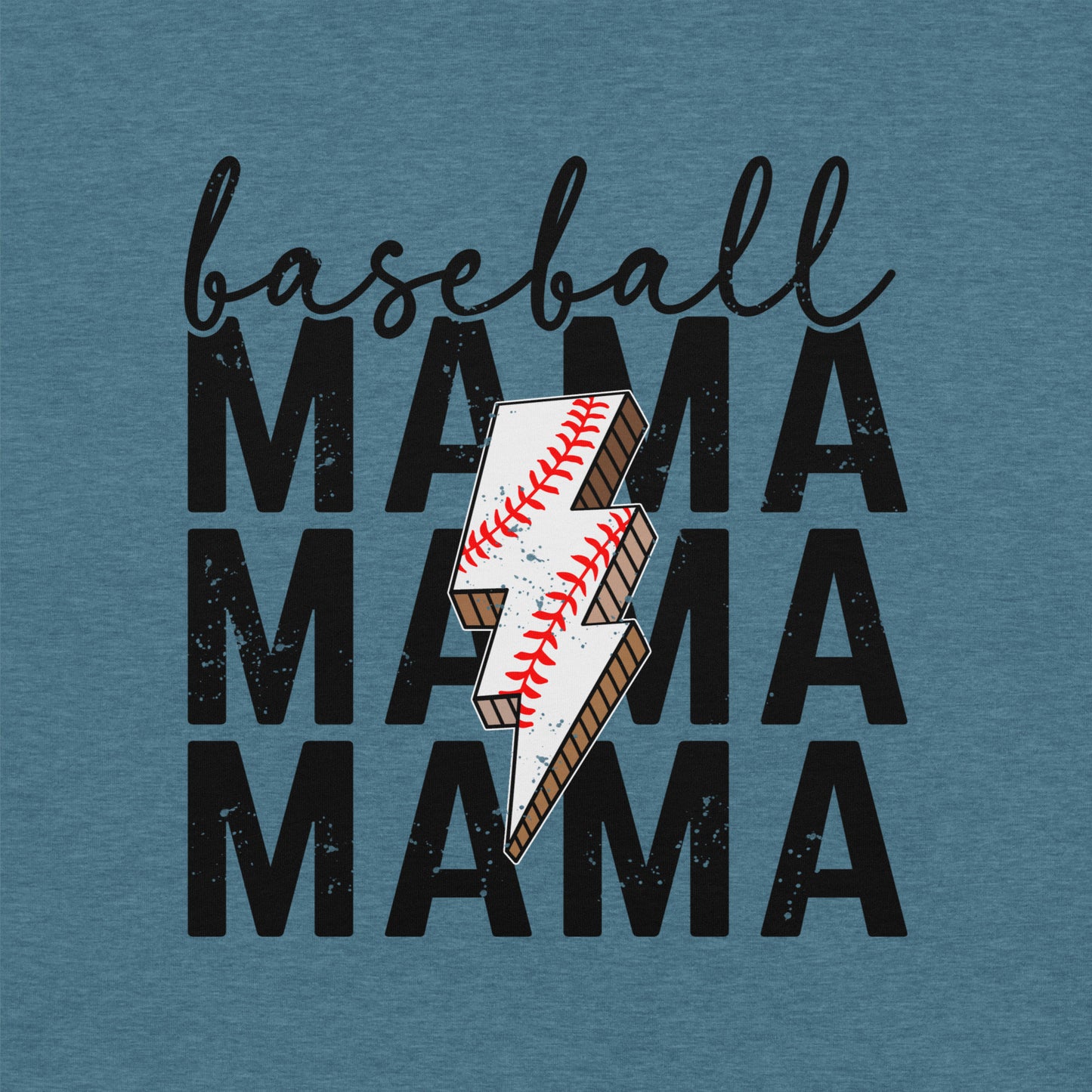 Baseball Mama Lightning Bolt t-shirt