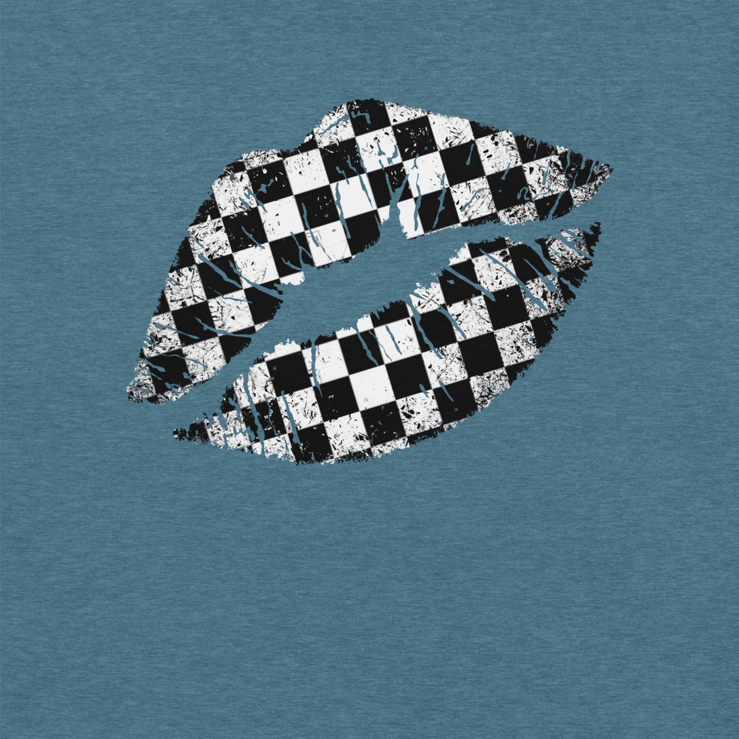 Checkered Lips t-shirt