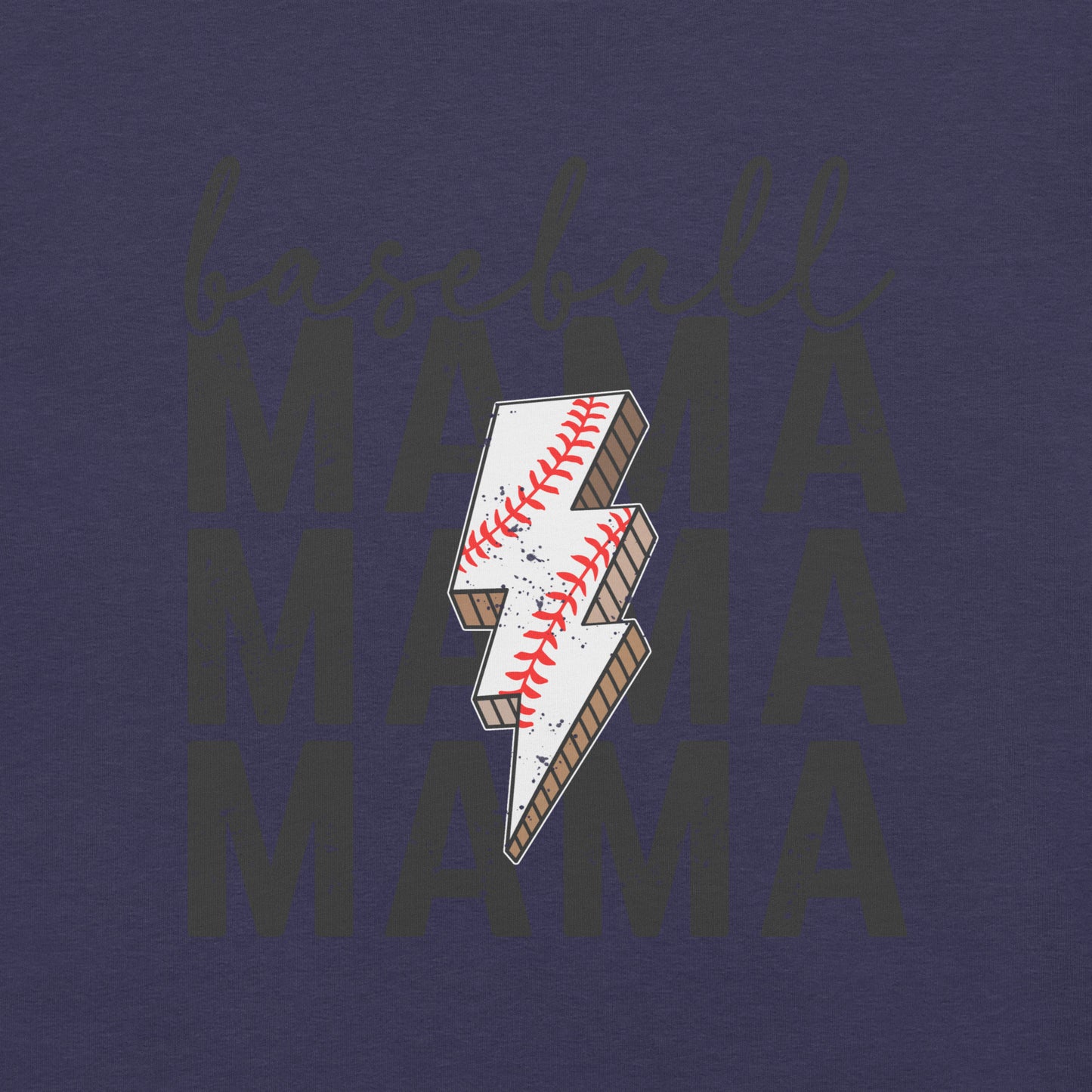 Baseball Mama Lightning Bolt t-shirt